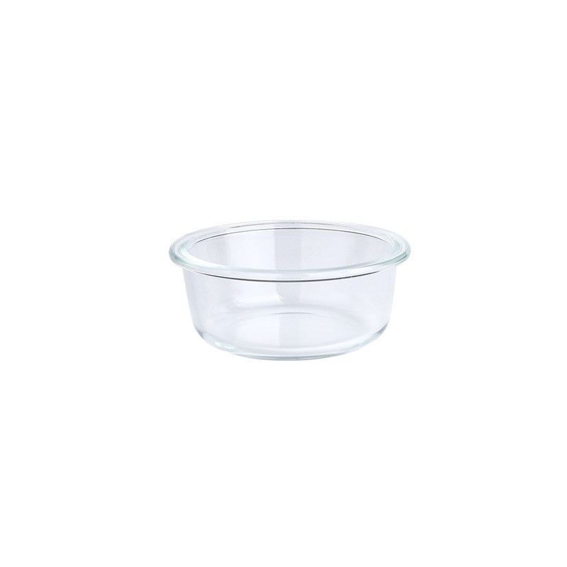 Glass cat bowl food bowl