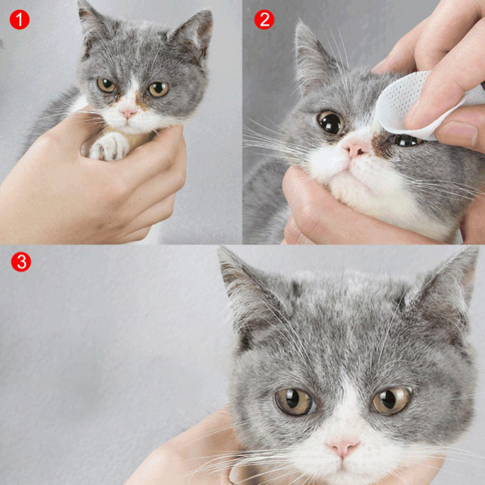 Pet Eye Grooming Wipes Dog Cat Eyes
