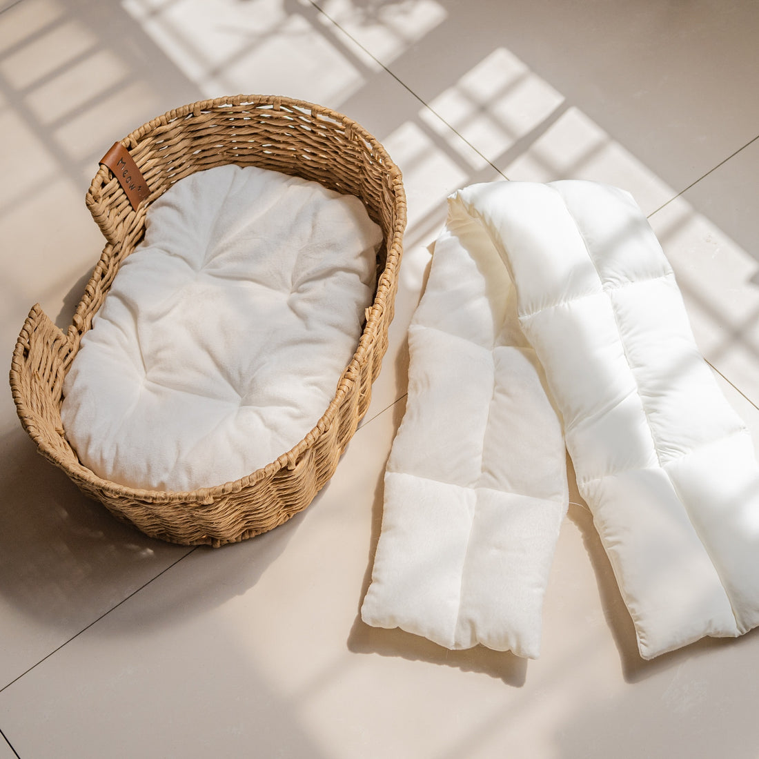 Hand-woven Rattan Basket Pet Nest