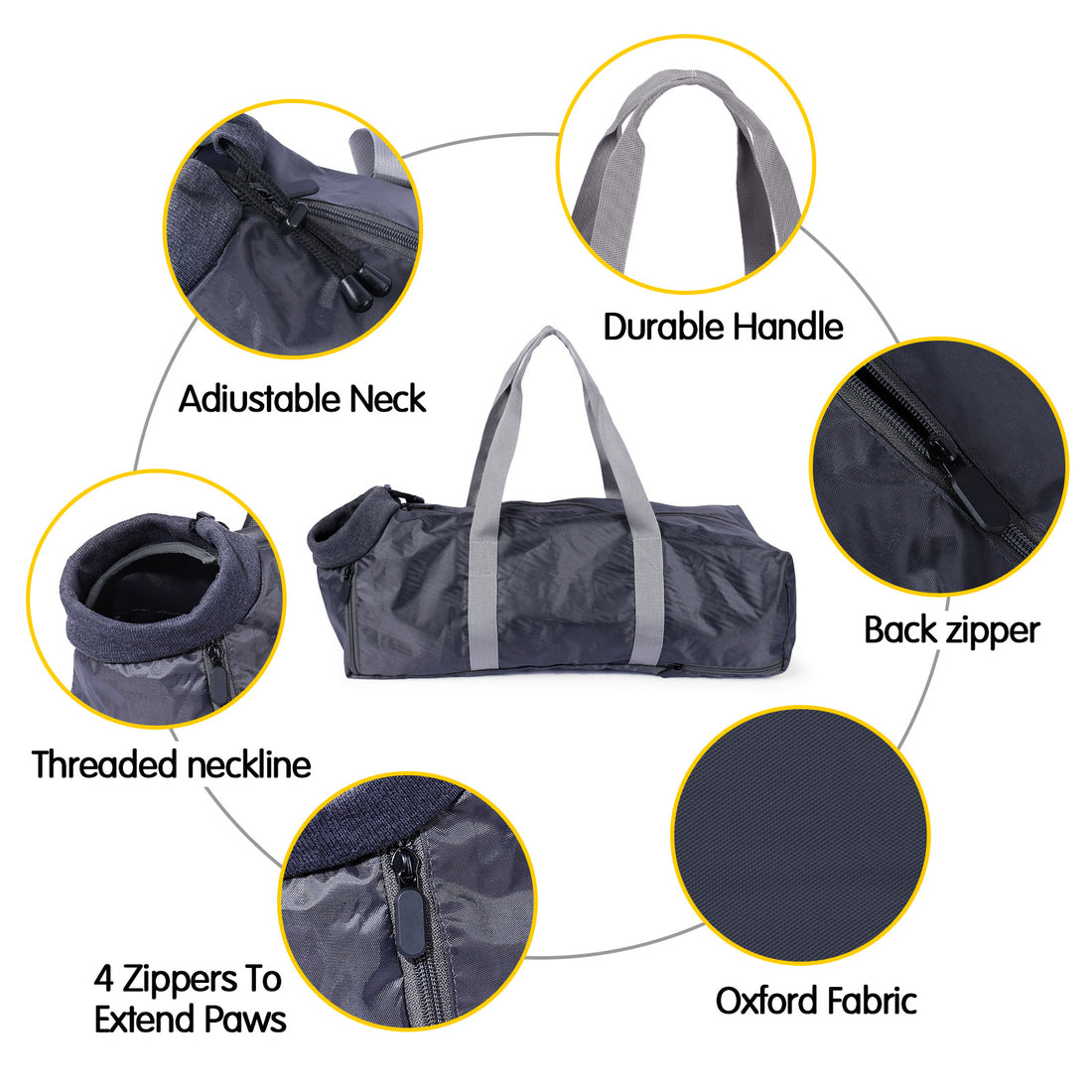 Double Lined Anti Scratch And Bite Pet Bags