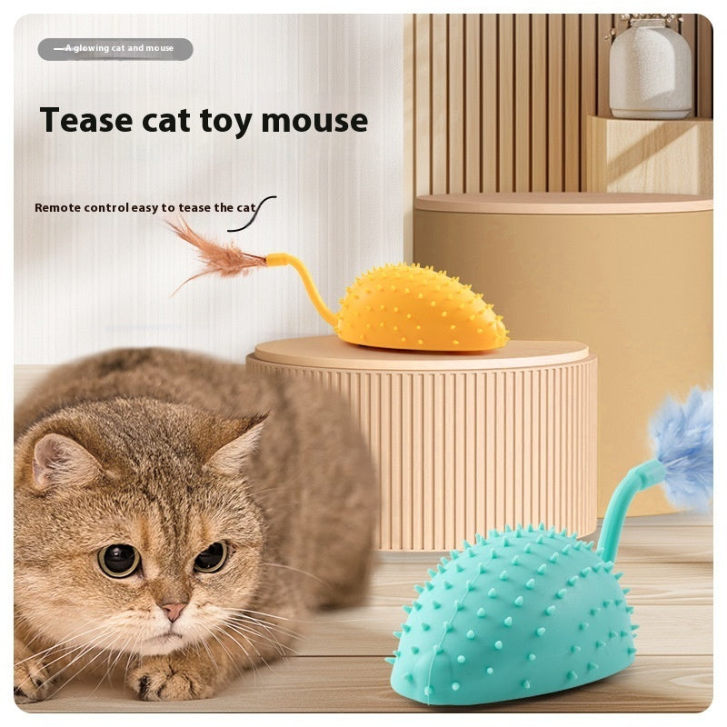 Remote Control Silicone Mouse Cat Toy