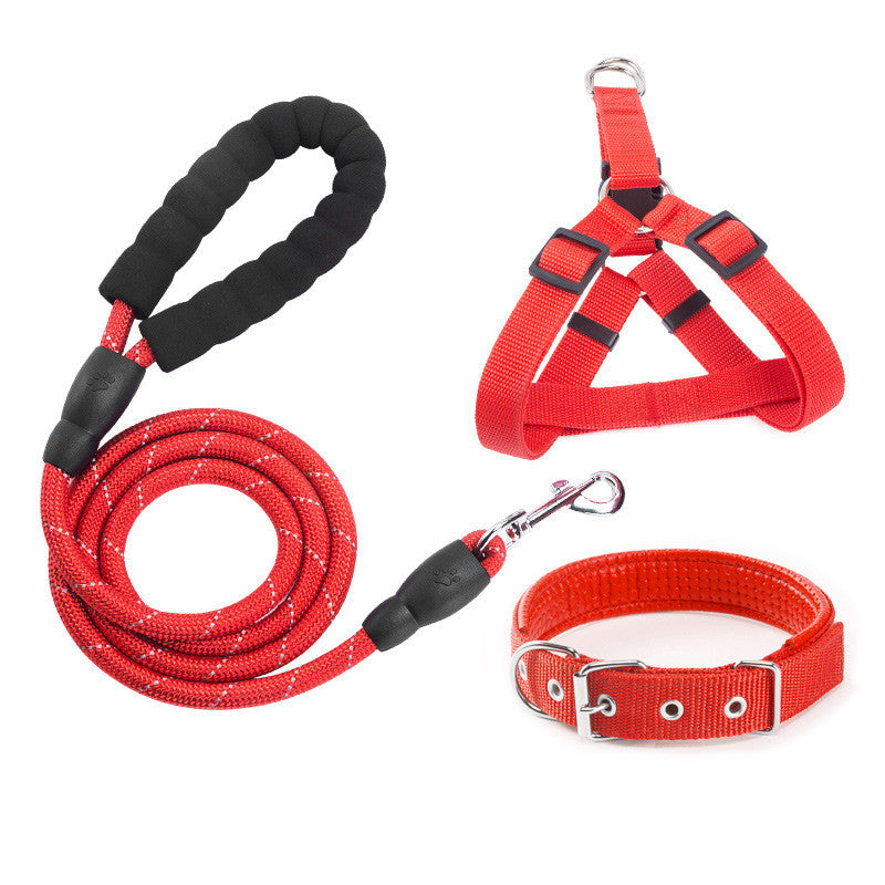 Reflective Pet Dog Leash Collar Set
