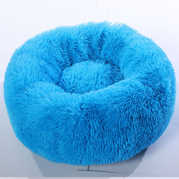 Small Dogs Round Plush Cat Litter Kennel