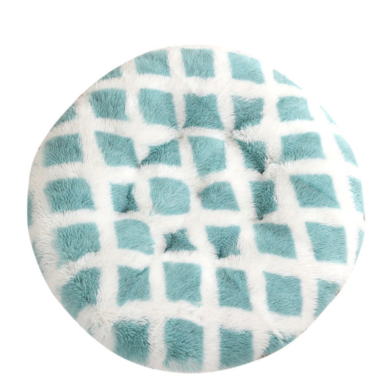 Round Pet Mat Dog Bed Plush Warm