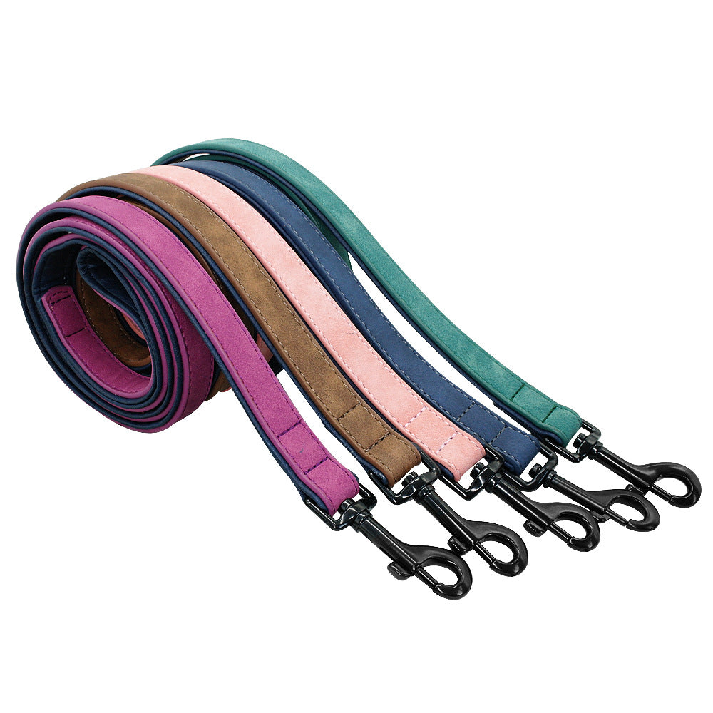 Pet Dog Leather Leash Pull-resistant