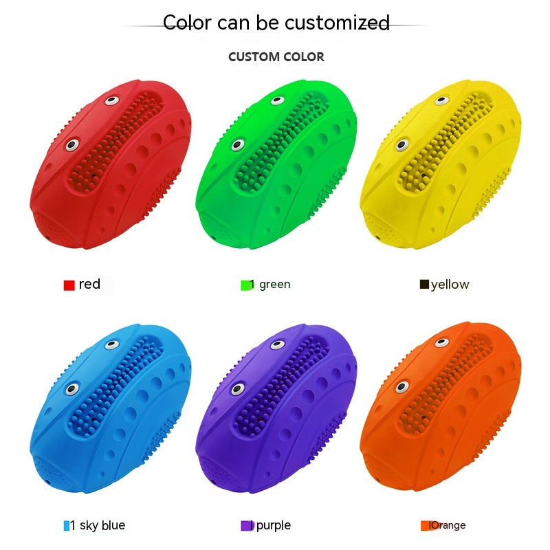 Vocal Rugby Pet Toy Natural Rubber