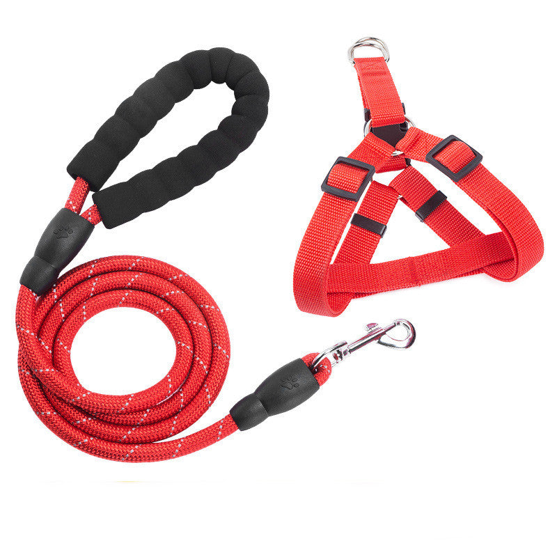 Reflective Pet Dog Leash Collar Set