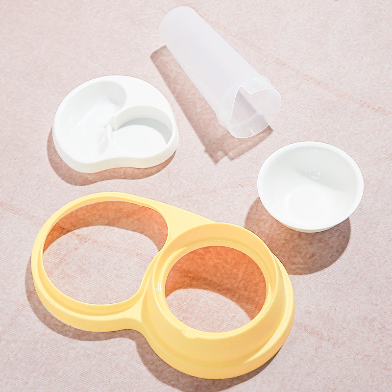 Pet Double Feeding Bowl Neck Protection