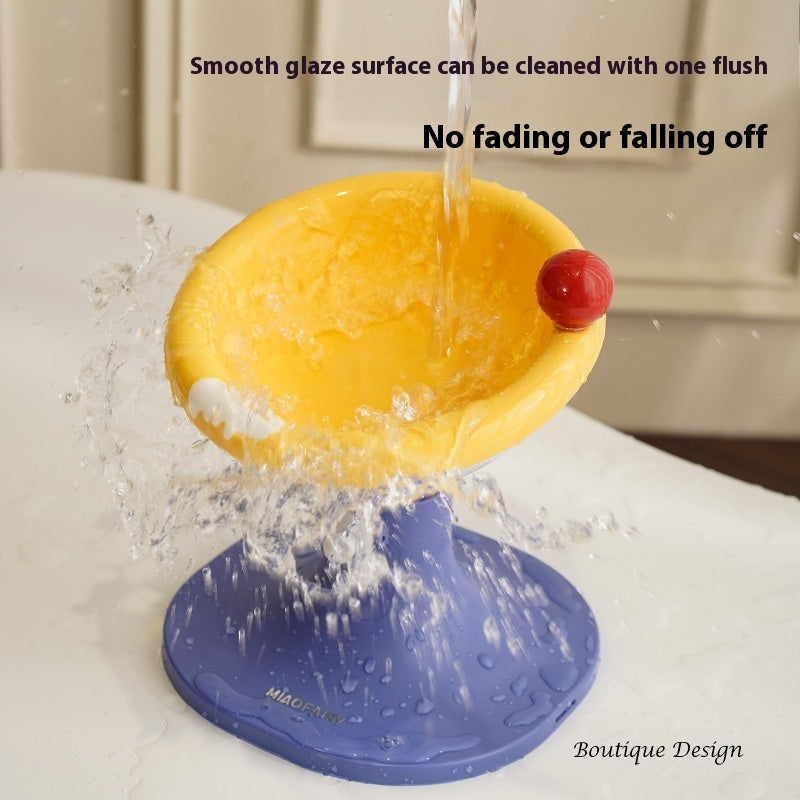 Lifting Ceramic Cat Feeding Bowl Pet Tableware