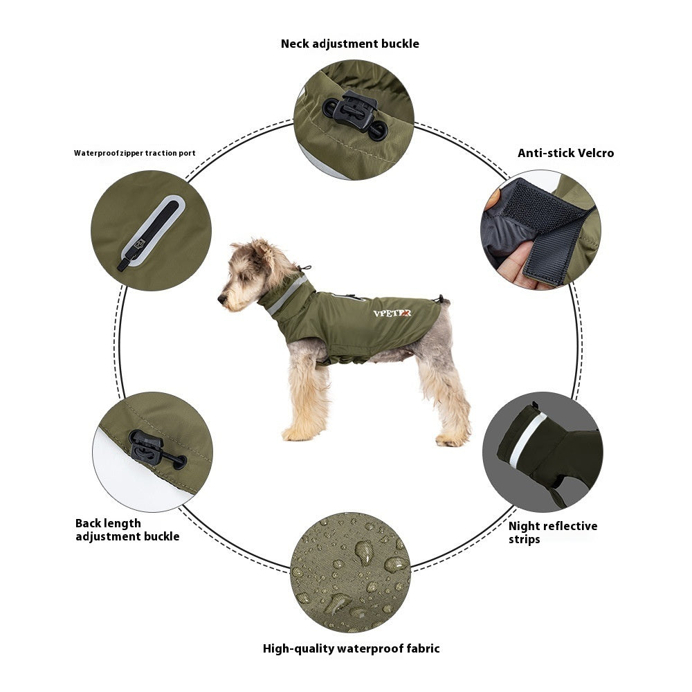 Dog Windproof Raincoat Pet Poncho