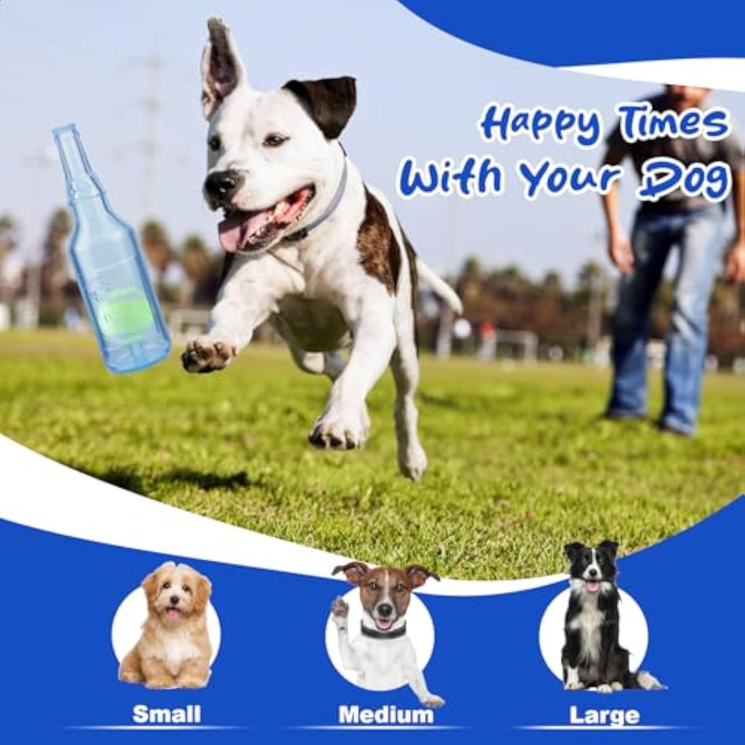 Water Bottle Dog Toy Squeaky Dog Toys