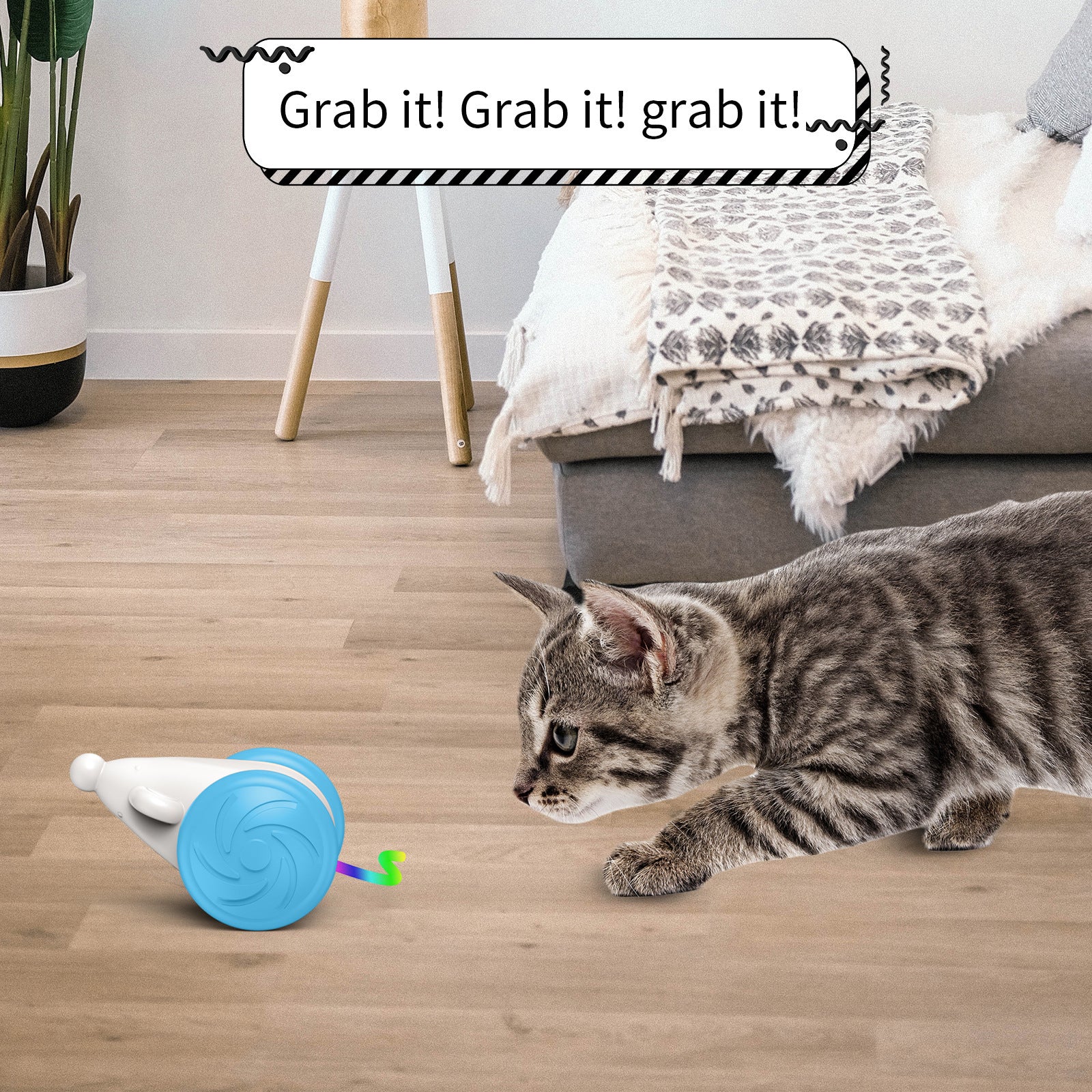Interactive Toy For Cats Simulation Mouse
