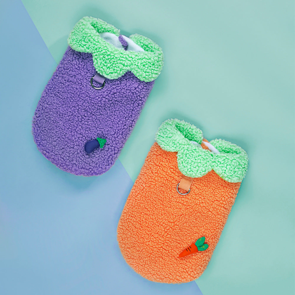 Lotus Leaf Lace Warm Pet Clothes
