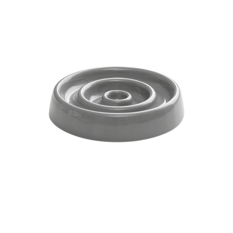 Ceramic Dog Slow Feeder Bowl Anti-Gulping
