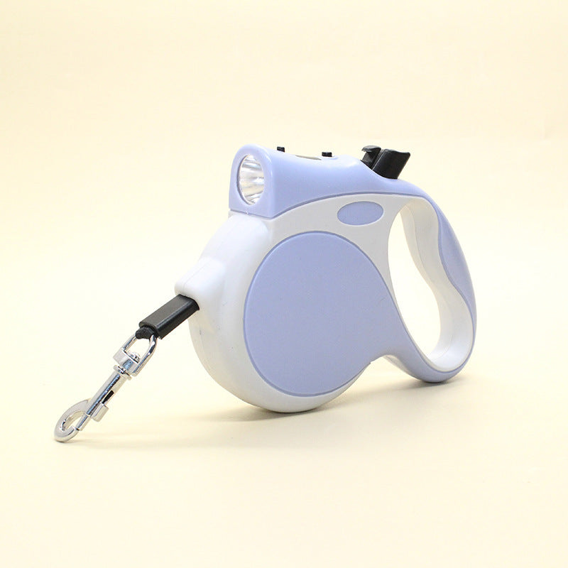 With Light Retractable Dog Rope Leash