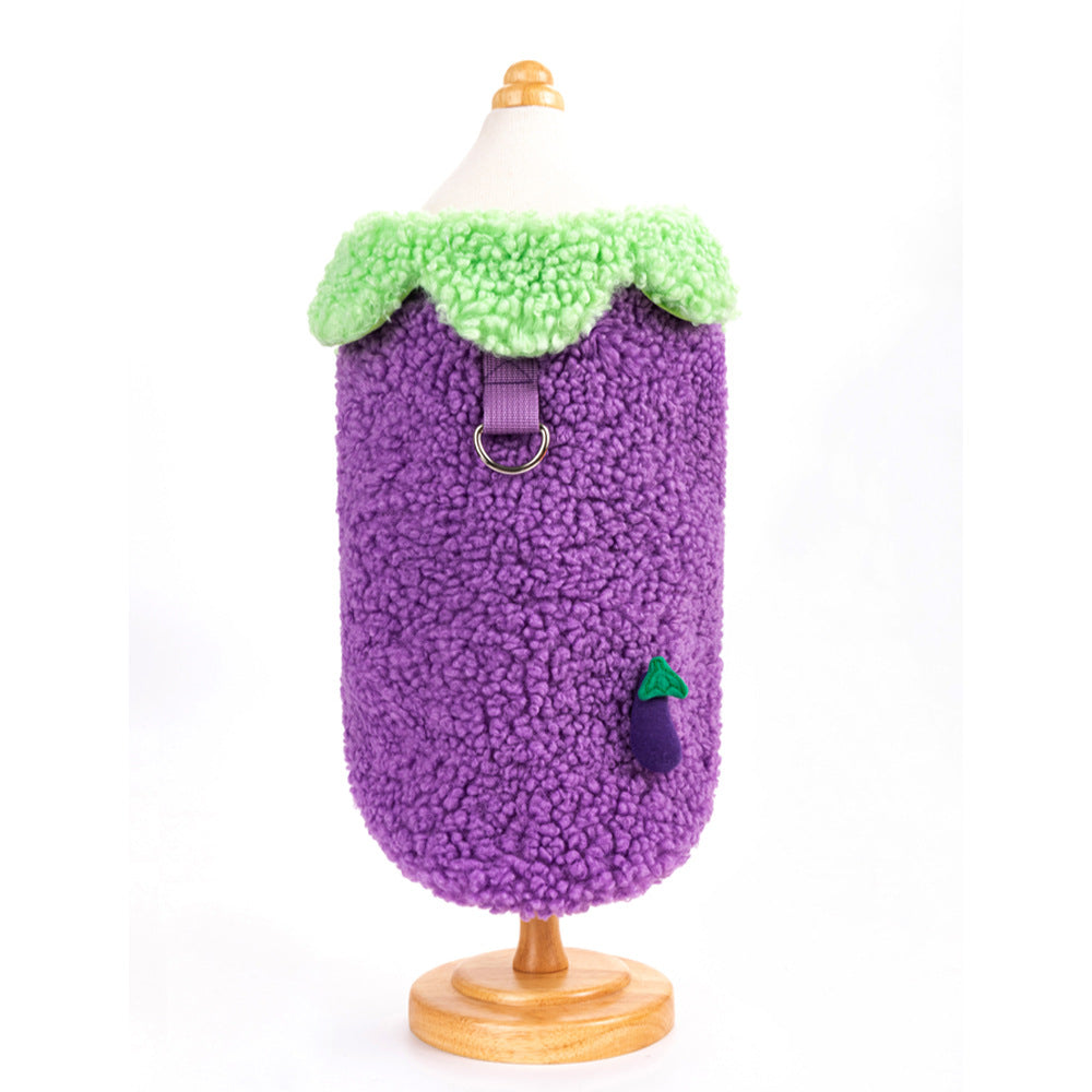 Lotus Leaf Lace Warm Pet Clothes