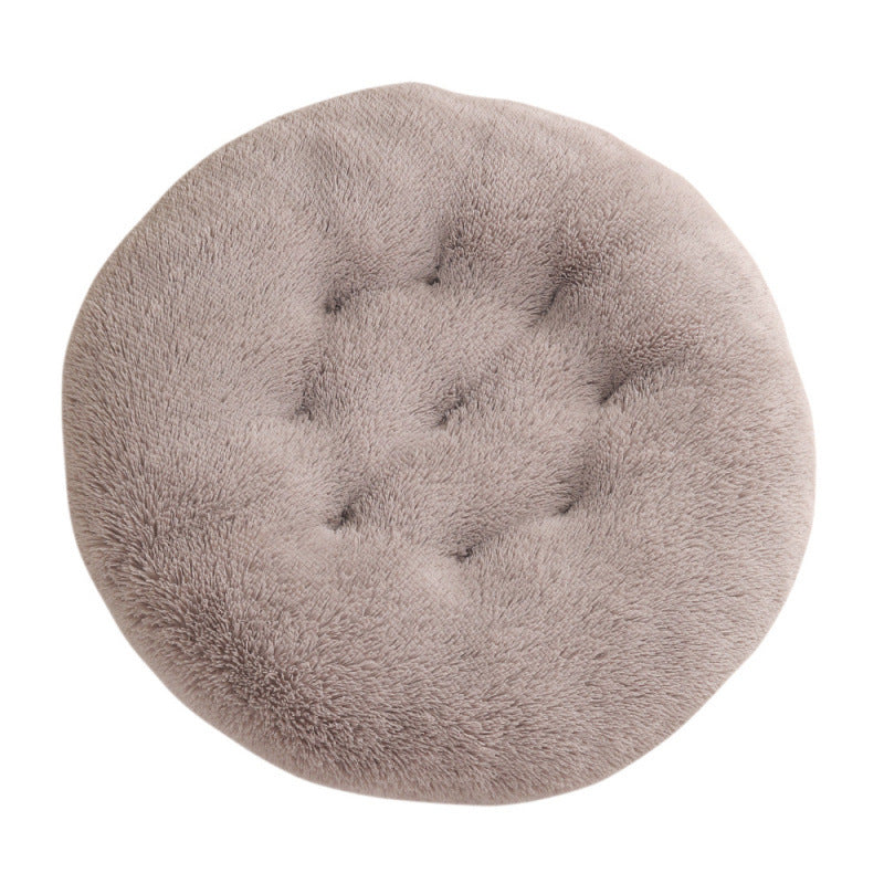 Round Pet Mat Dog Bed Plush Warm
