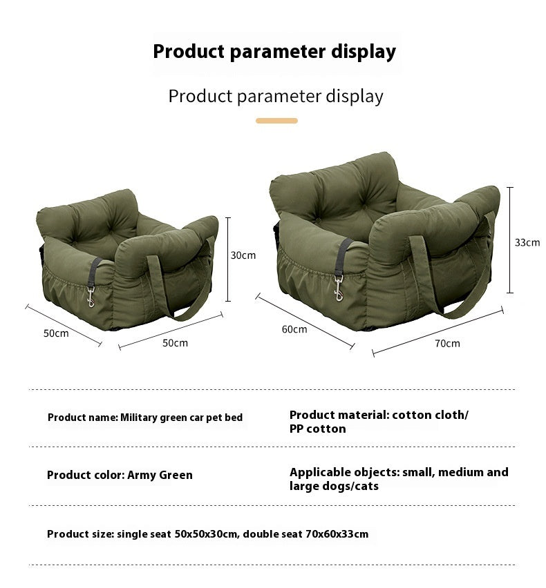 Pet Car Pet Bed Dog Safety Seat