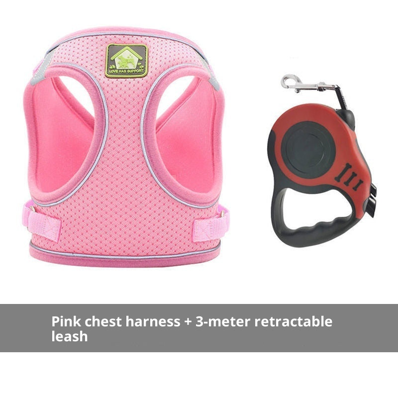 Breathable Cat Walking Leash Anti-escape Vest