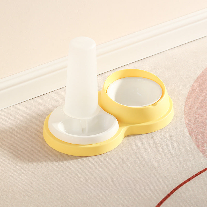 Pet Double Feeding Bowl Neck Protection