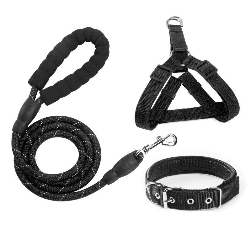 Reflective Pet Dog Leash Collar Set