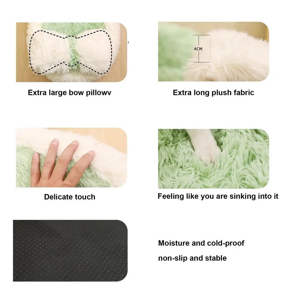 Fluffy Pet Beds Anti-Slip Puppy Nest