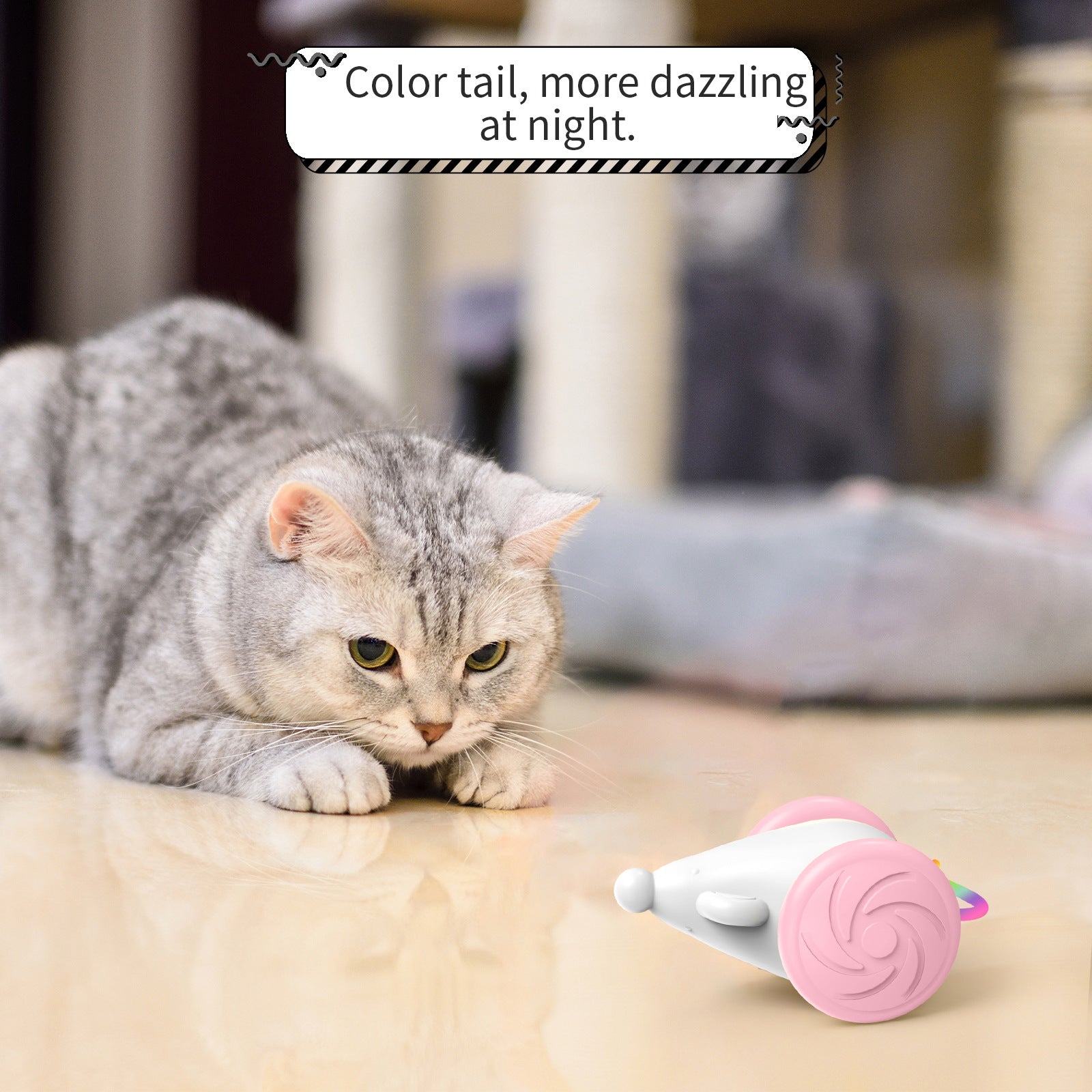 Interactive Toy For Cats Simulation Mouse